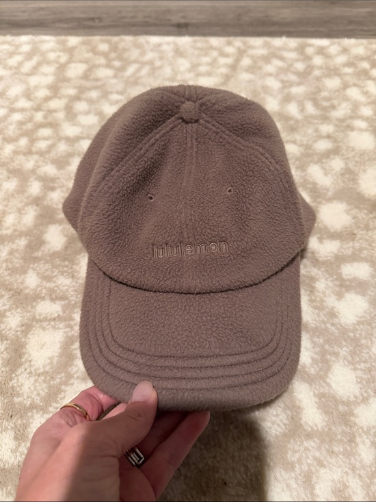 lululemon athletica Accessories - Lululemon Fleece Baseball Cap in Taupe
